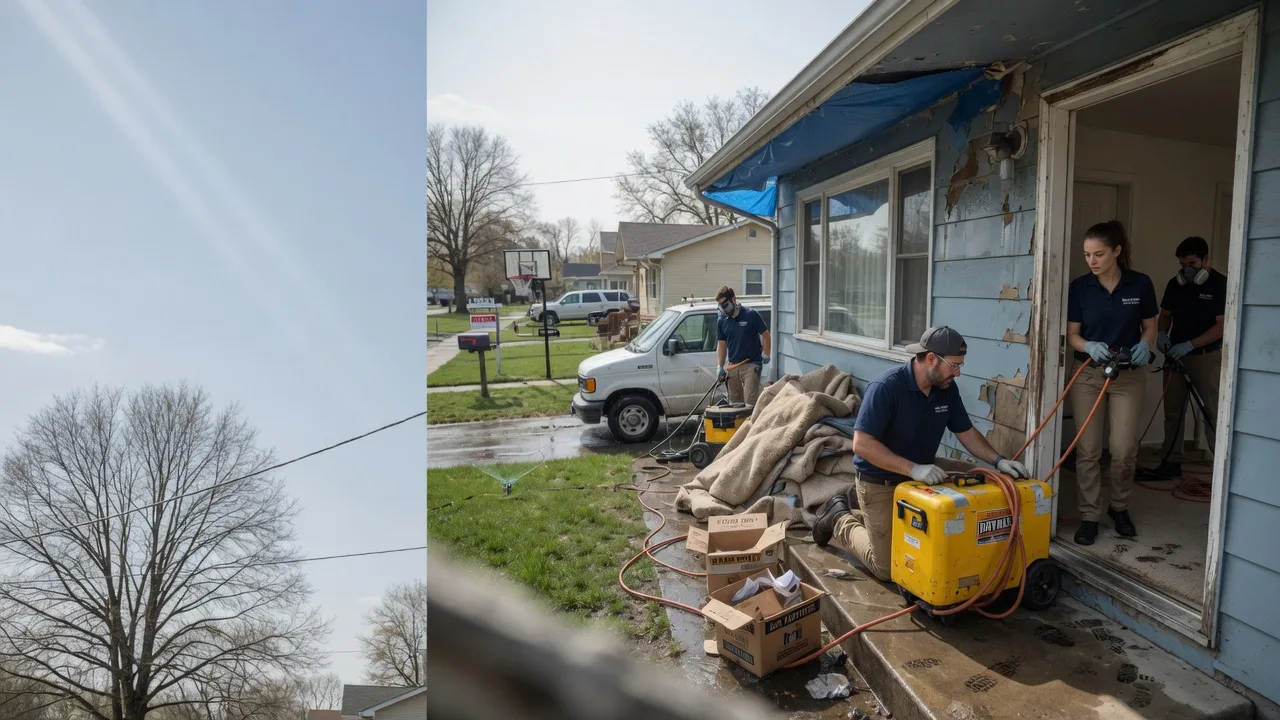 Basement Flood Cleanup in Herington, KS near me